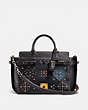 Coach Double Swagger With Patchwork Prairie Rivets