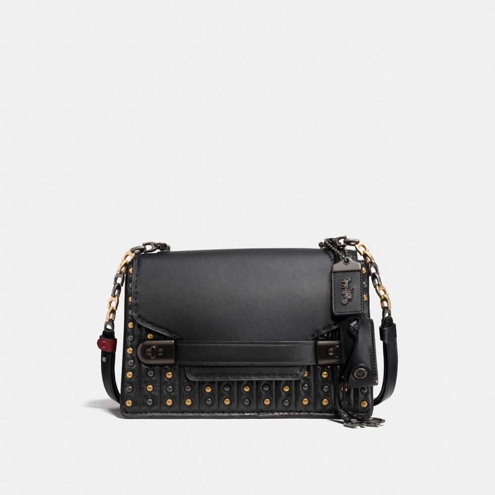 Coach Swagger Chain Crossbody With Quilting And Rivets