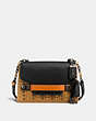 Coach Swagger Chain Crossbody With Colorblock Quilting And Rivets