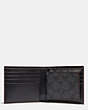 COACH®,3-IN-1 WALLET IN SIGNATURE CANVAS,Black/Black/Oxblood,Inside View,Top View