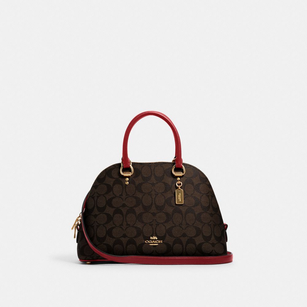 COACH® Outlet  Katy Satchel In Signature Canvas