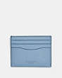 COACH®,CARD CASE,Leather,CHAMBRAY,Front View