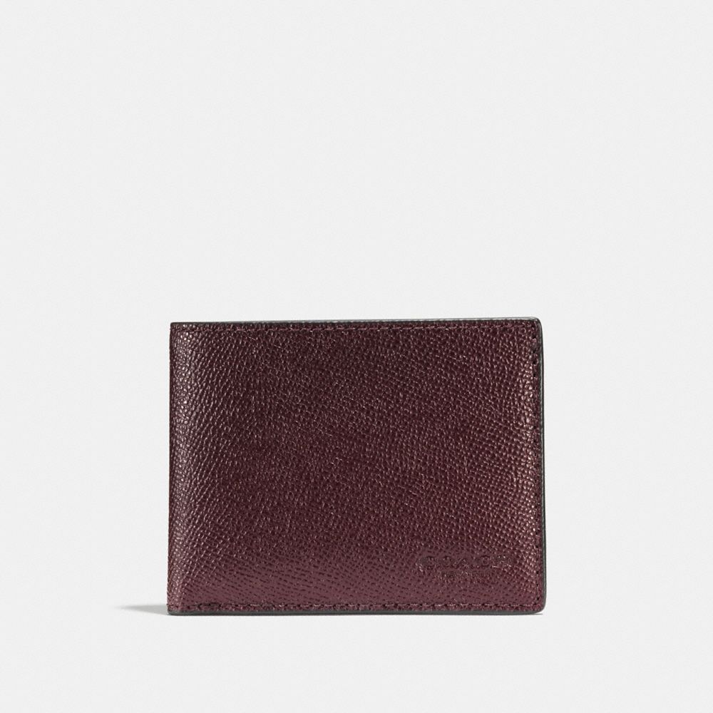 COACH®,Slim Billfold Wallet,,Front View