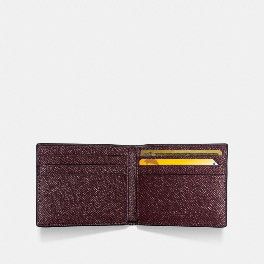 COACH®,Slim Billfold Wallet,,Inside View,Top View