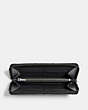 COACH®,ACCORDION WALLET IN SIGNATURE LEATHER,PU Split Leather,Mini,Black,Inside View,Top View
