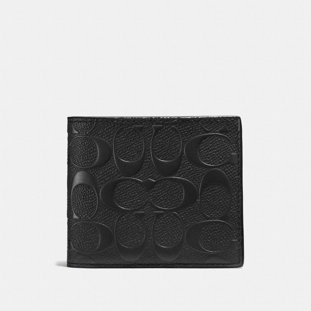 Black coach wallet online