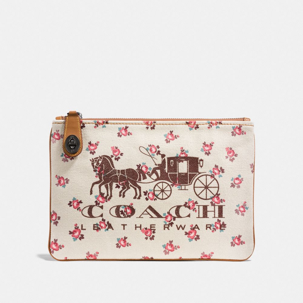 COACH®: Horse And Carriage Turnlock Pouch 26