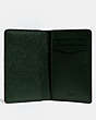 COACH®,CARD WALLET,Leather,RACING GREEN,Inside View,Top View