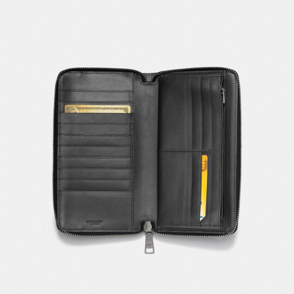 Men's Double Zipper Travel Wallet