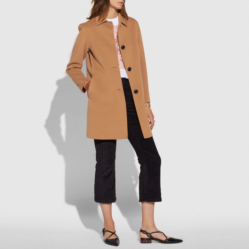 COACH®,Wool Coat,,Scale View