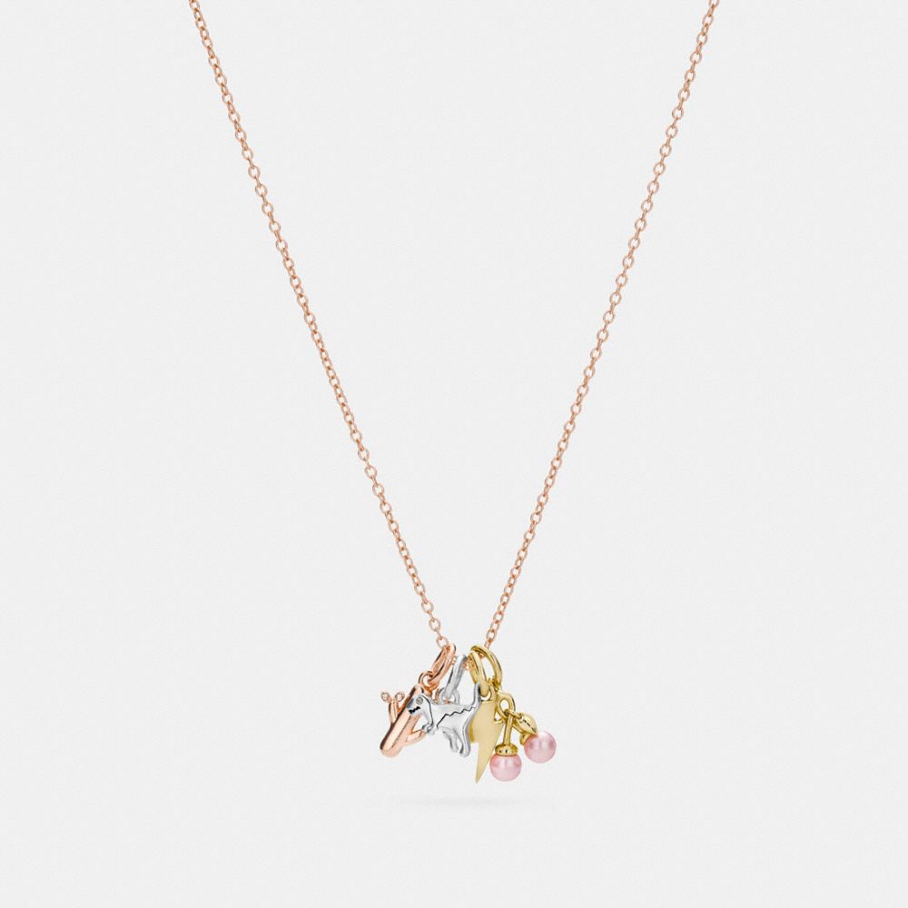 Demi Fine Miniature Charm Toggle Necklace