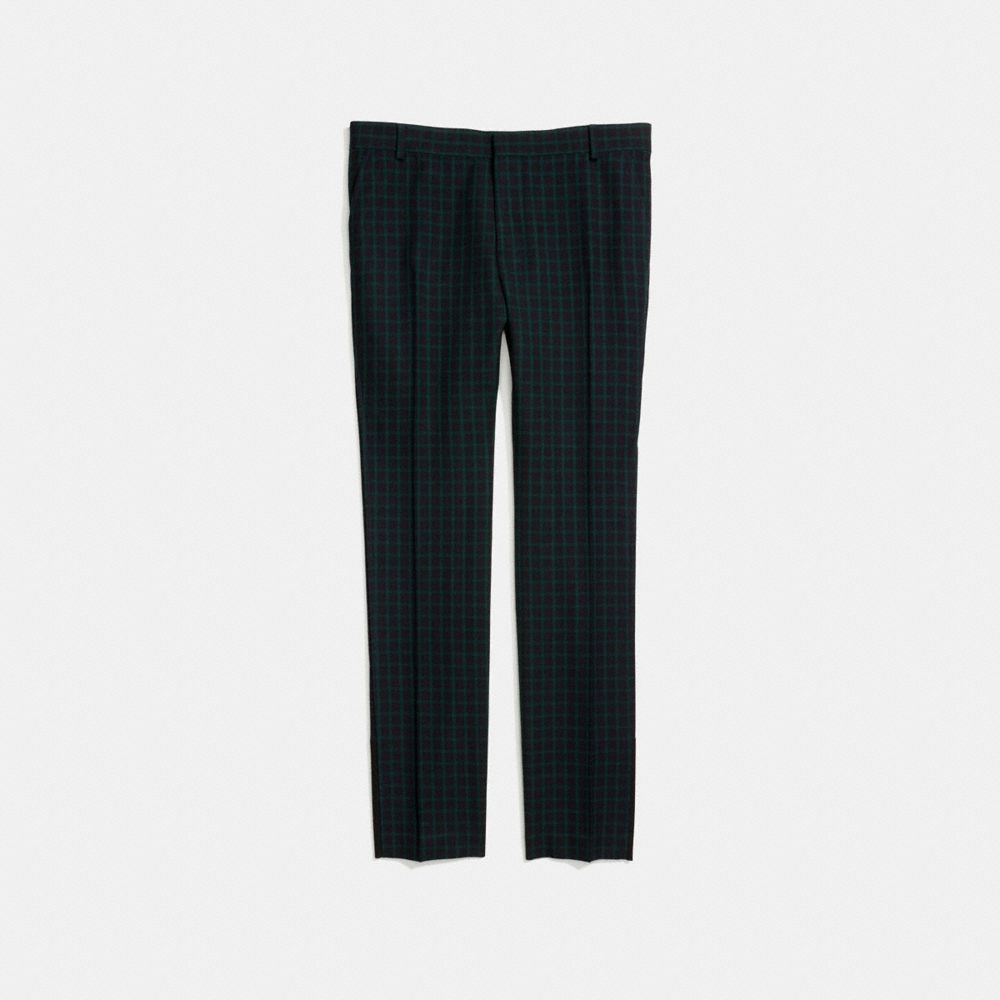 Gingham Straight Leg Trouser