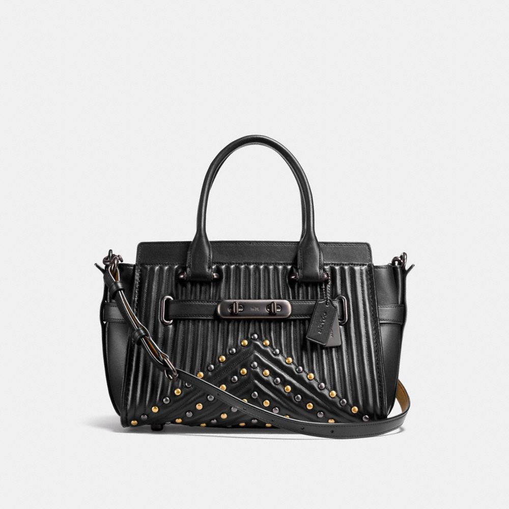 Coach swagger 27 black matte new arrivals