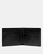 COACH®,SLIM BILLFOLD WALLET WITH TATTOO,Leather,Black,Inside View,Top View
