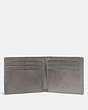 COACH®,SLIM BILLFOLD WALLET WITH TATTOO,Leather,HEATHER GREY,Inside View,Top View