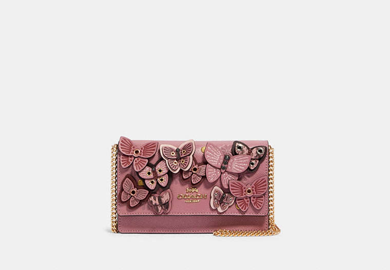 Flap Belt Bag With Butterfly Applique