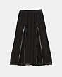 COACH®,PRAIRIE RIVETS LONG SKIRT,Other,Black,Scale View