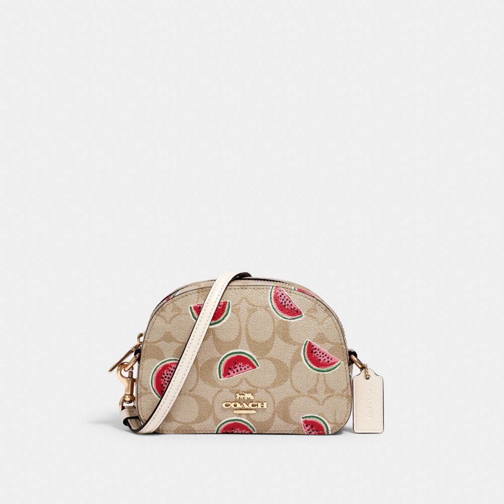 COACH Outlet Mini Serena Crossbody In Signature Canvas With