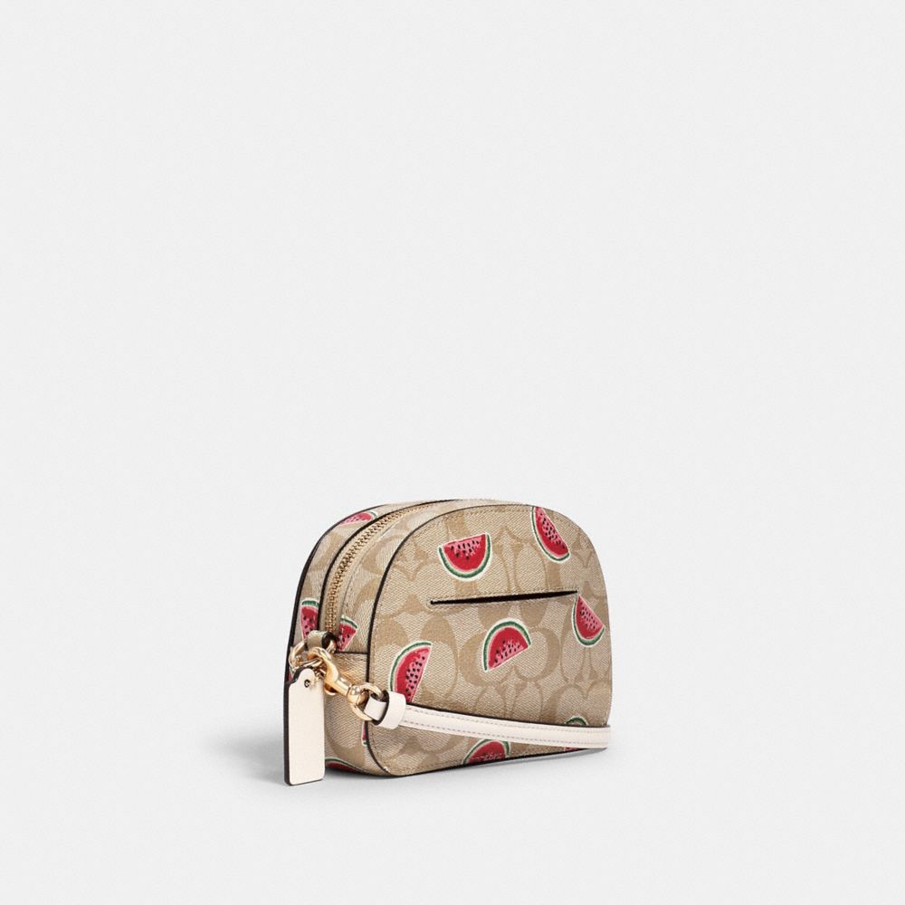 COACH Outlet COACH Outlet Mini Serena Crossbody In Signature Canvas With Watermelon Print