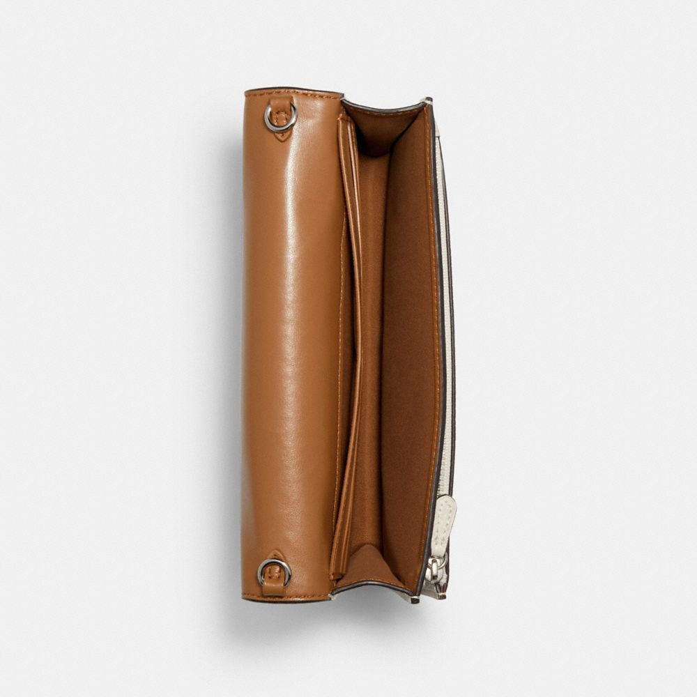 Pochette porté-croisé pliable Anna avec rayures varsity