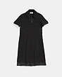 COACH®,COLLAR DRESS,Polyester,Black,Scale View