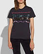 COACH®,ZIGZAG EMBELLISHED T-SHIRT,cotton,Black,Scale View