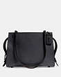 COACH®,ROGUE SHOULDER BAG,Leather,Medium,Black Copper/Midnight Navy,Front View