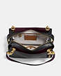 COACH®,ROGUE SHOULDER BAG,Leather,Medium,Black Copper/Midnight Navy,Inside View,Top View