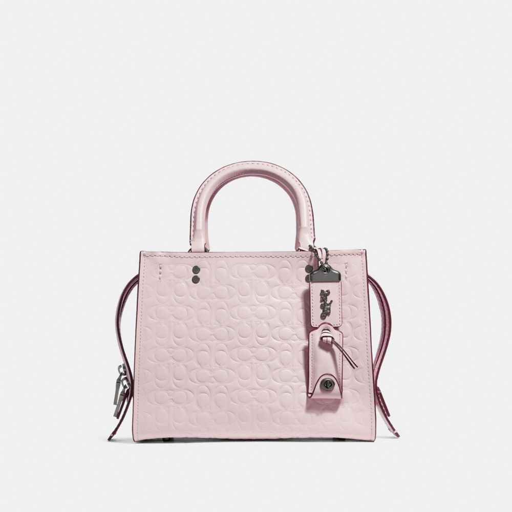 COACH Rogue 25 In Signature Leather With Floral Bow Print Interior