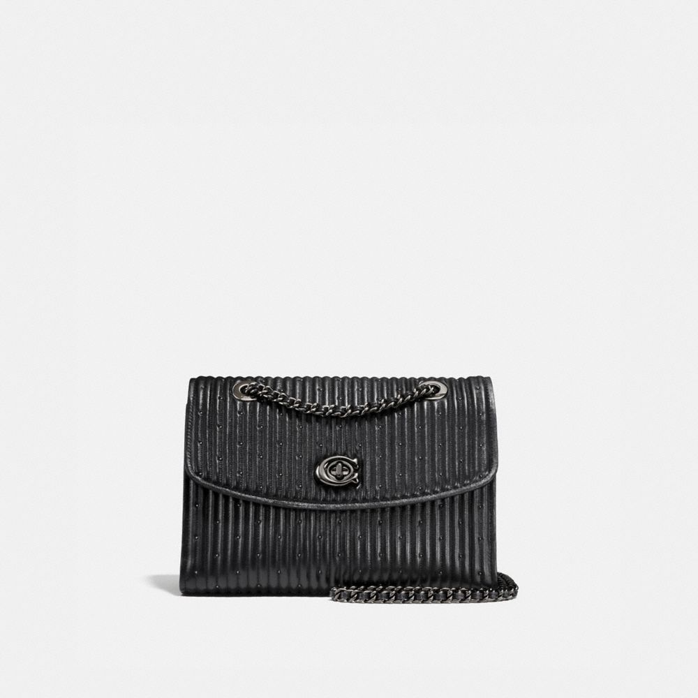 Parker Deluxe Quilted Crossbody Bag in Black