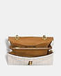 COACH®,PARKER WITH QUILTING AND RIVETS,Smooth Leather,Medium,Brass/Chalk,Inside View,Top View