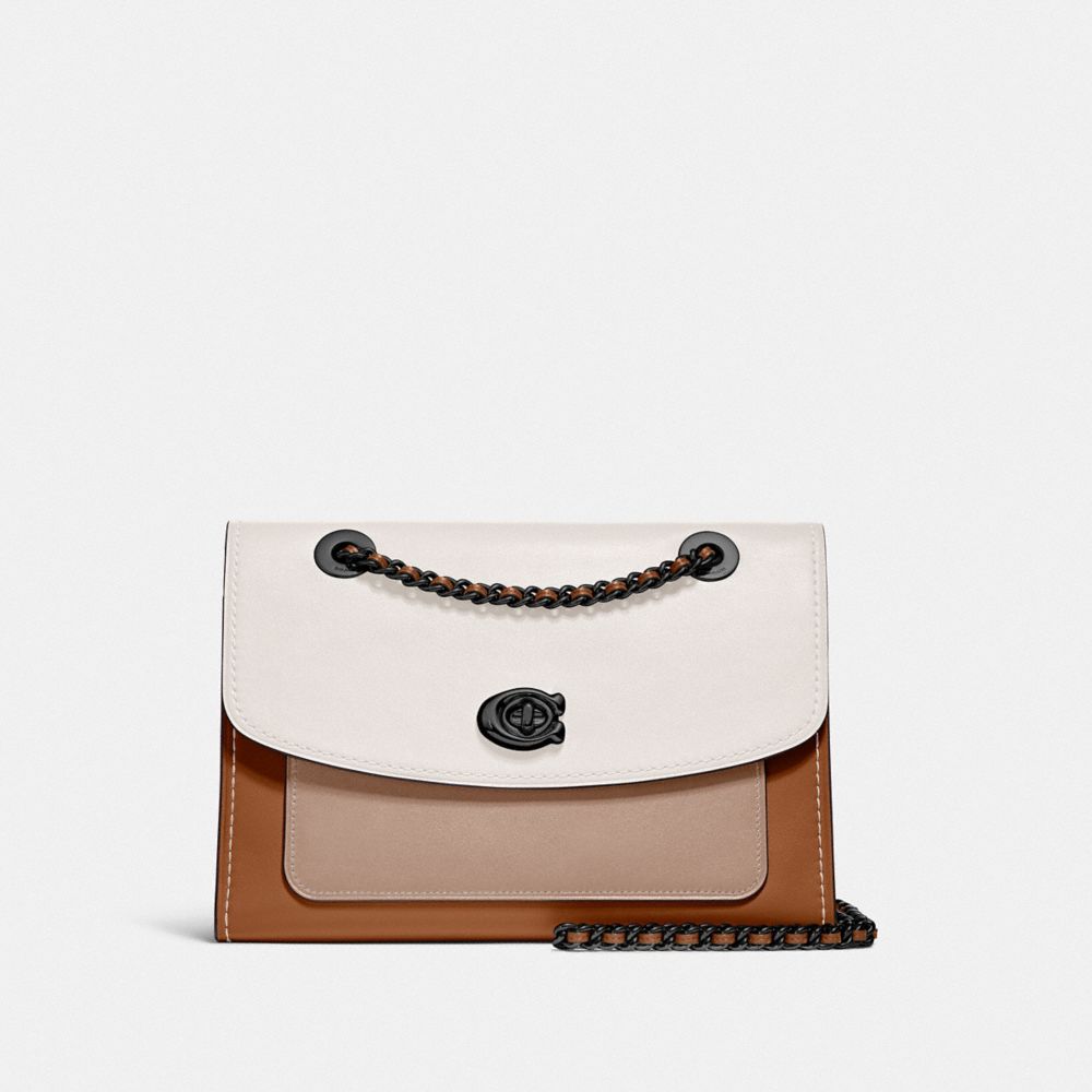 Coach parker small shoulder bag in colorblock sale