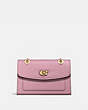 COACH®,PARKER,Leather,Medium,Brass/Rose,Front View
