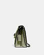 COACH®,PARKER,Leather,Medium,Pewter/Light Fern,Angle View