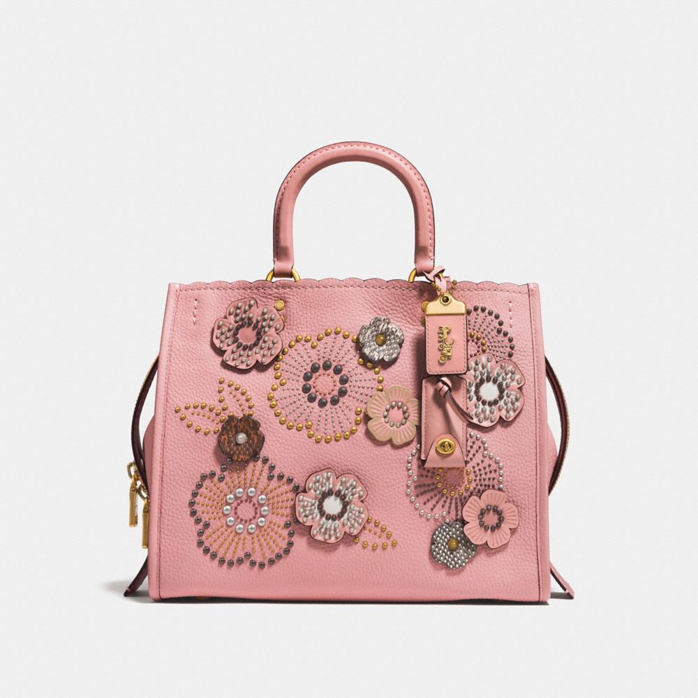 Rogue With Snakeskin Tea Rose Rivets | COACH®