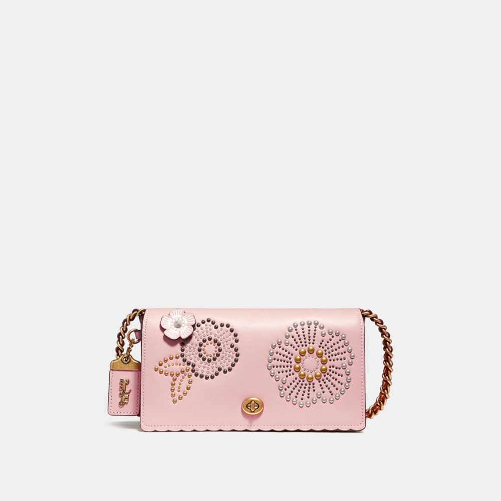 Coach slide with discount tea rose rivets