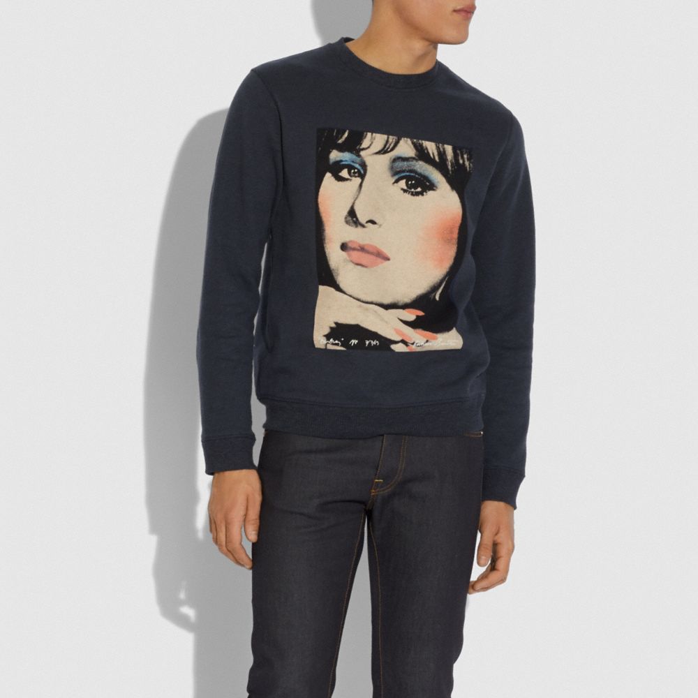 Coach X Richard Bernstein - Sweat-shirt avec Barbra Streisand