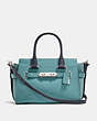 COACH®,COACH SWAGGER 27 IN COLORBLOCK,Leather,Large,Silver/MARINE MULTICOLOR,Front View