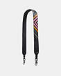 COACH®,NOVELTY STRAP WITH COLORBLOCK QUILTING,Leather,Mini,Gunmetal/Black Multi,Front View