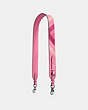 COACH®,NOVELTY STRAP WITH COLORBLOCK QUILTING,Leather,Mini,Gunmetal/Bright Pink,Front View