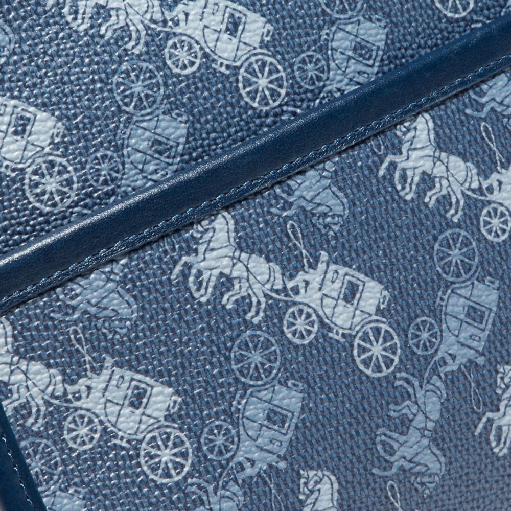 Zip Crossbody With Horse And Carriage Print
