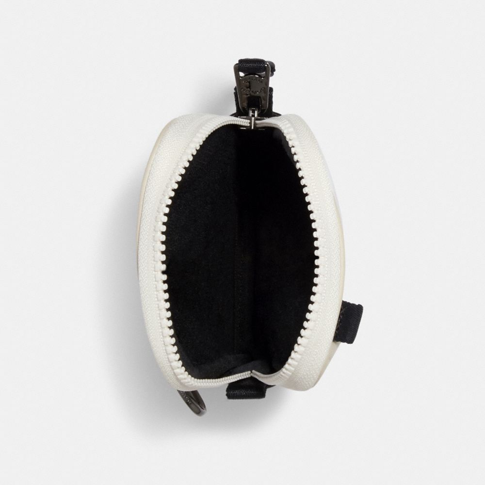 North/South Hybrid Pouch In Colorblock Signature Canvas With Coach Patch