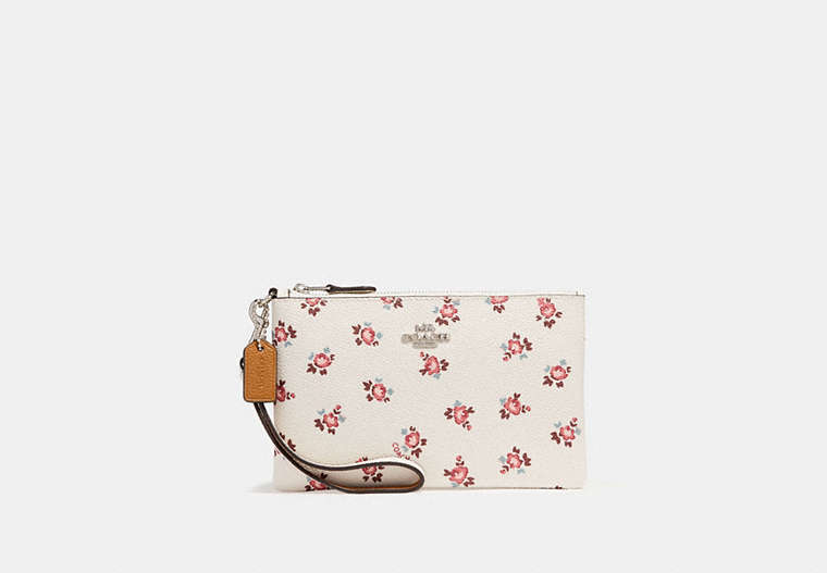 Small Wristlet With Floral Bloom Print