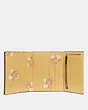 Small Trifold Wallet With Floral Bow Print Interior