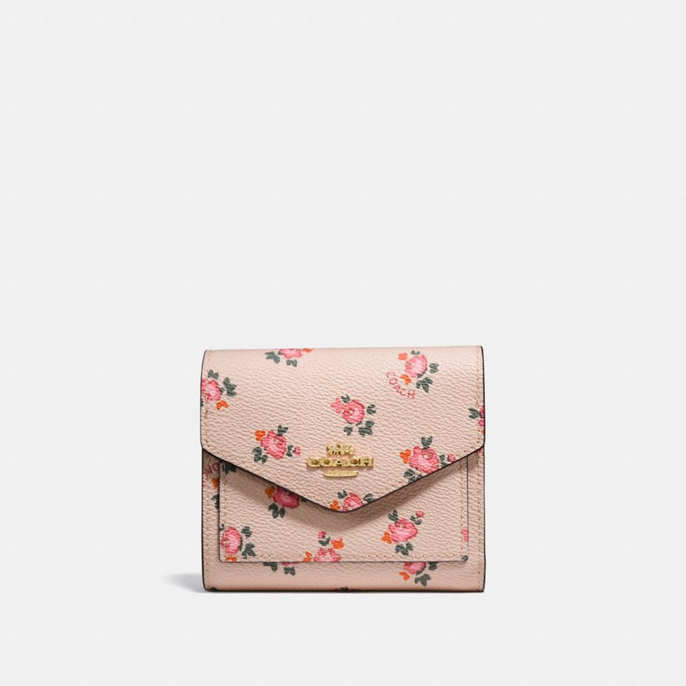 COACH®: Small Wallet With Floral Bloom Print