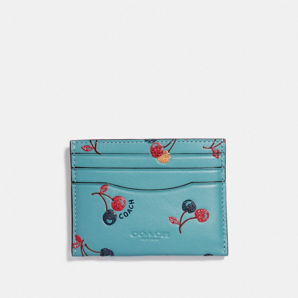 COACH®: Card Case With Cherry Print