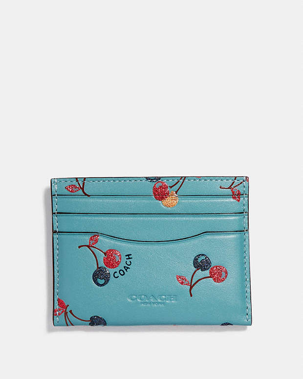 COACH®: Card Case With Cherry Print