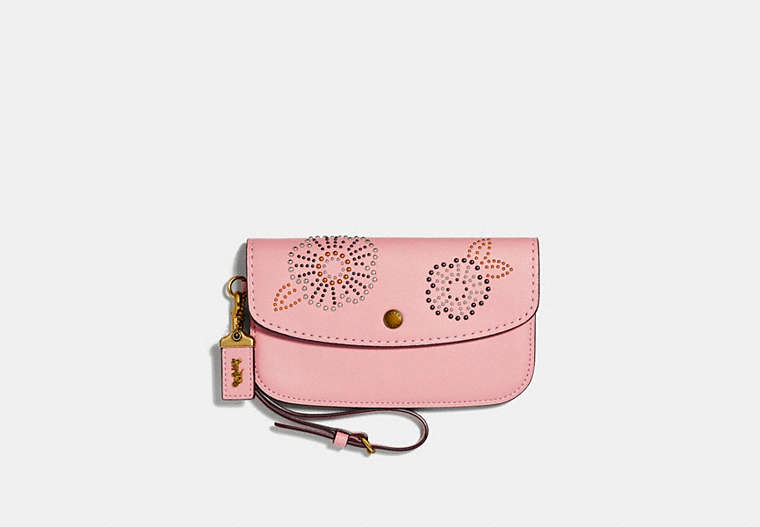 Clutch With Tea Rose Rivets