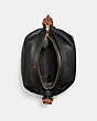 COACH®,REMIXED UPSIDE DOWN DUFFLE,Leather,Brass/Black,Inside View,Top View