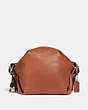 COACH®,REMIXED UPSIDE DOWN DUFFLE,Leather,Brass/Saddle,Front View
